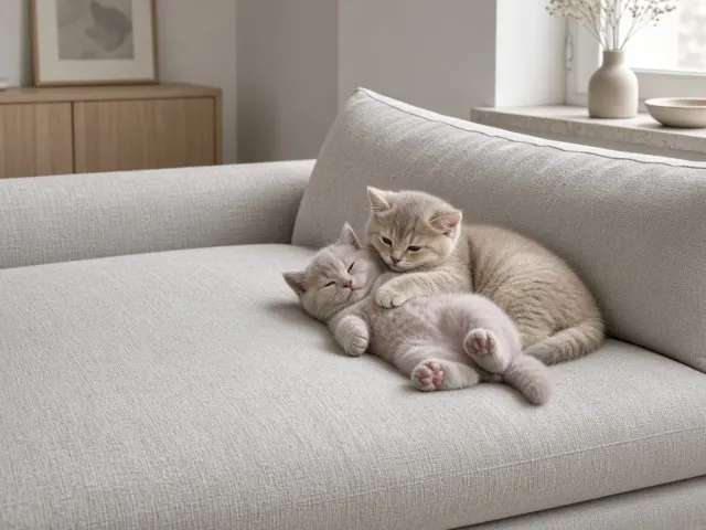 Scandinavian Minimalist Daybed Snooze with Negative Copy Space