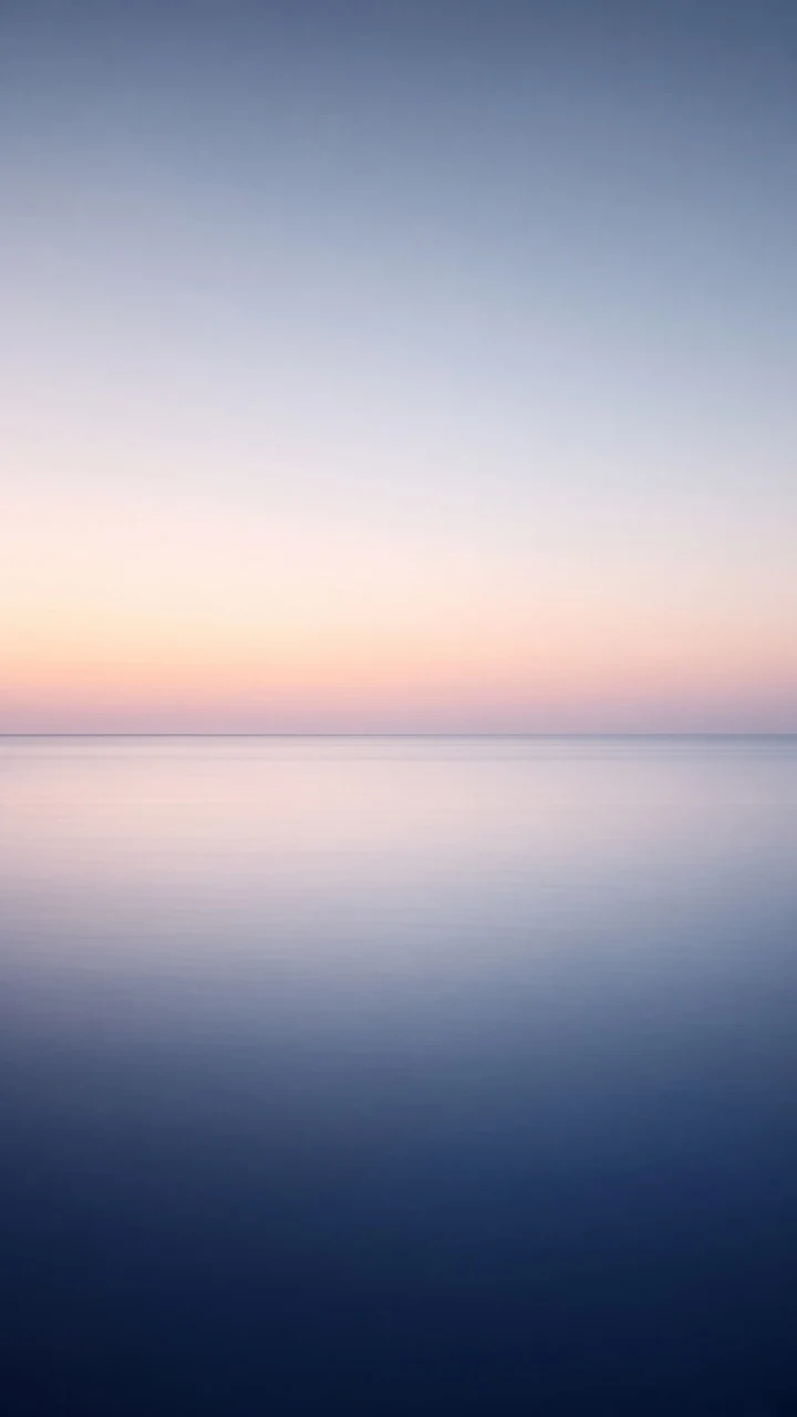 Minimalist Long Exposure Vertical Gradient of Water and Dawn