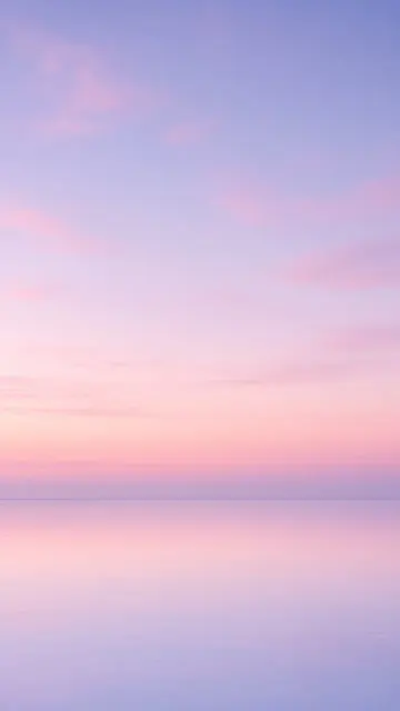 Ethereal Pastel Gradient Sea with Expansive Negative Sky