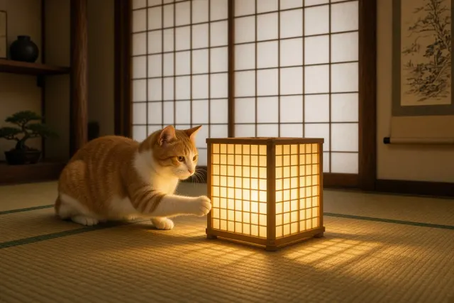 Shoji Screen Shadows and Washi Paper Lamp Wonder