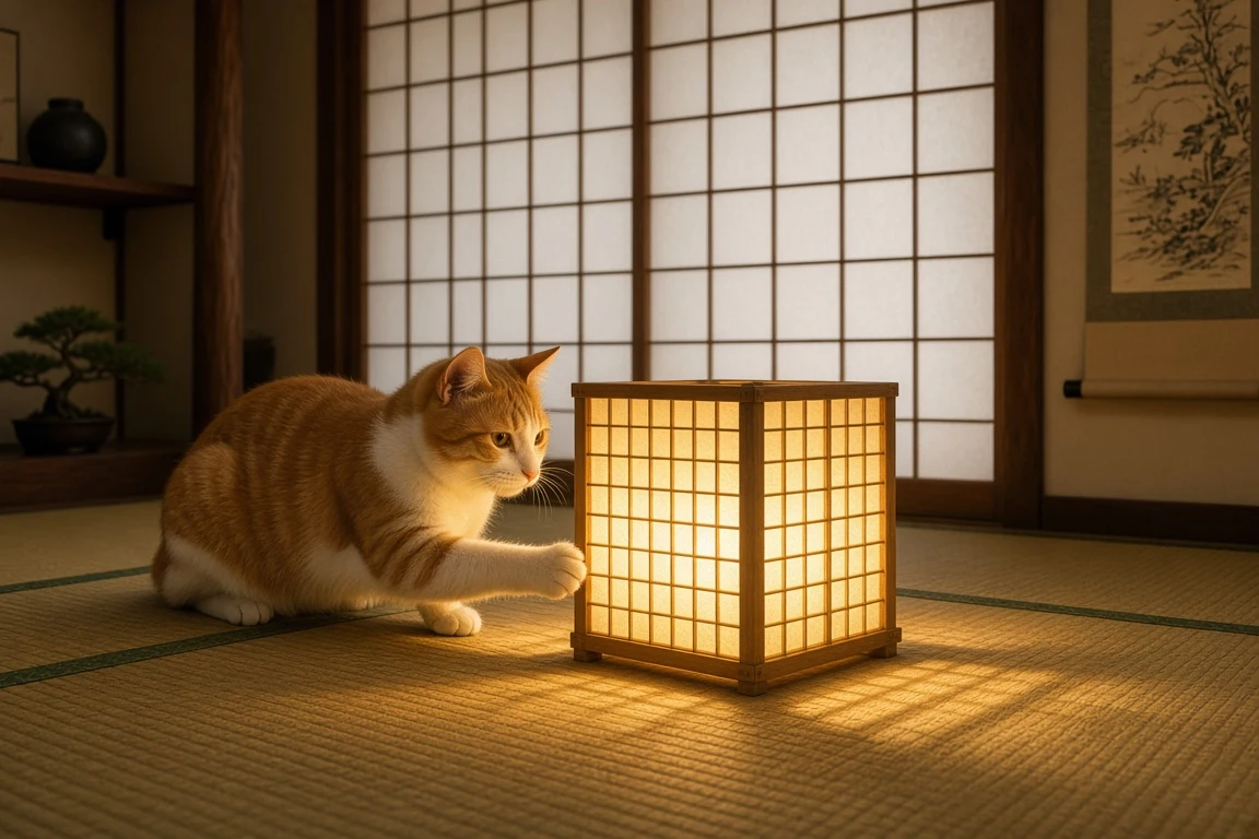 Shoji Screen Shadows and Washi Paper Lamp Wonder