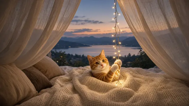 Canopy Bed Fairy Lights with Safe Dreamy Upper Space