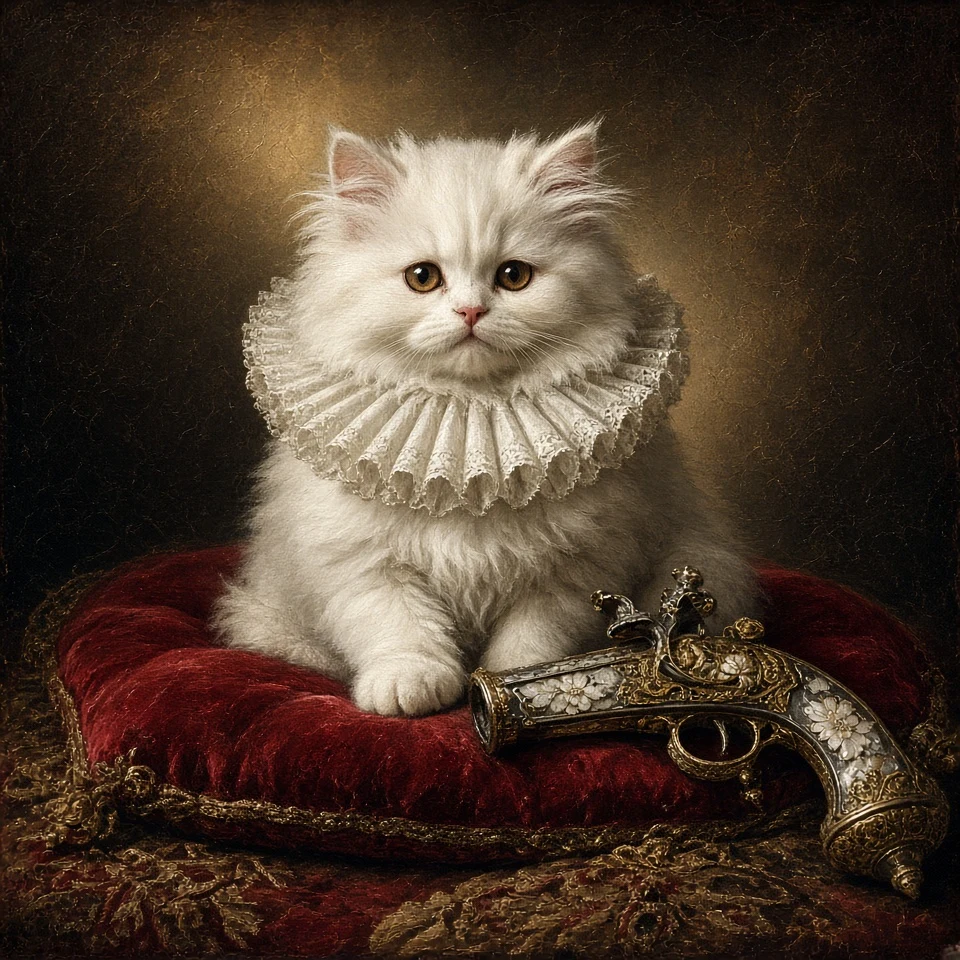 Baroque Masterpiece Aristocratic Persian with Gilded Prop Flintlock
