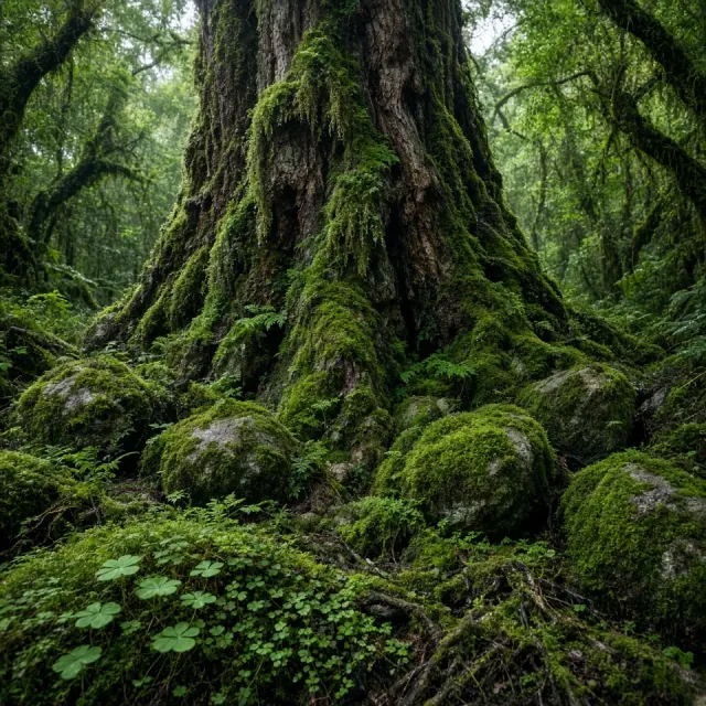 Primeval Moss Forest of Ancient Yakushima Sugi