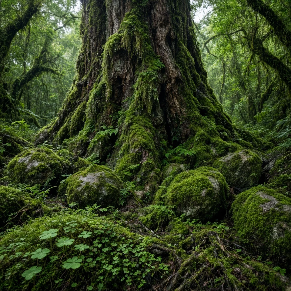 Primeval Moss Forest of Ancient Yakushima Sugi