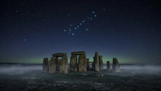 The Big Dipper Aligned over Stonehenge Megaliths