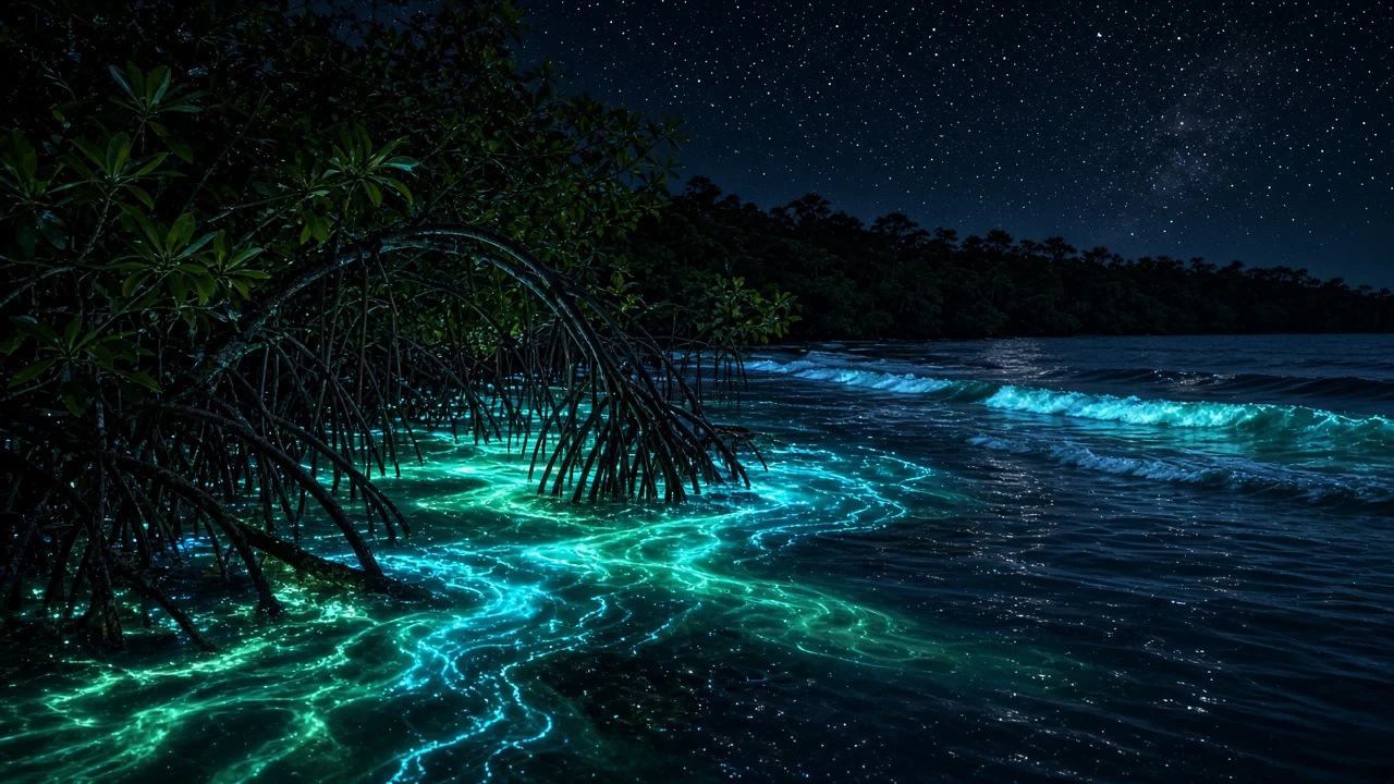 Mangrove Inlet Confluence Glowing at Slack Tide