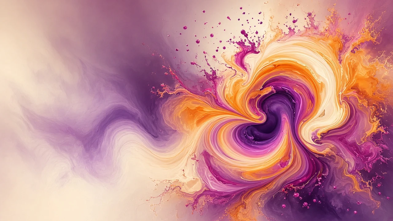 Centripetal Milk and Dyed Oil Twilight Vortex