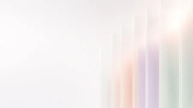Translucent Frosted Fluted Glass with Soft Pastel Spectrum Diffusions