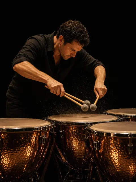 Timpani Strike and Suspended Resonance