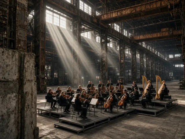 Avant-Garde Symphony in an Industrial Turbine Hall