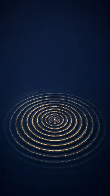 Cymatic Resonance Rings in Luminous Indigo Water