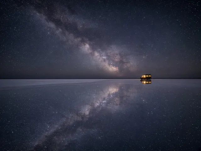 Salar Mirror Reflecting Cosmic Stillness