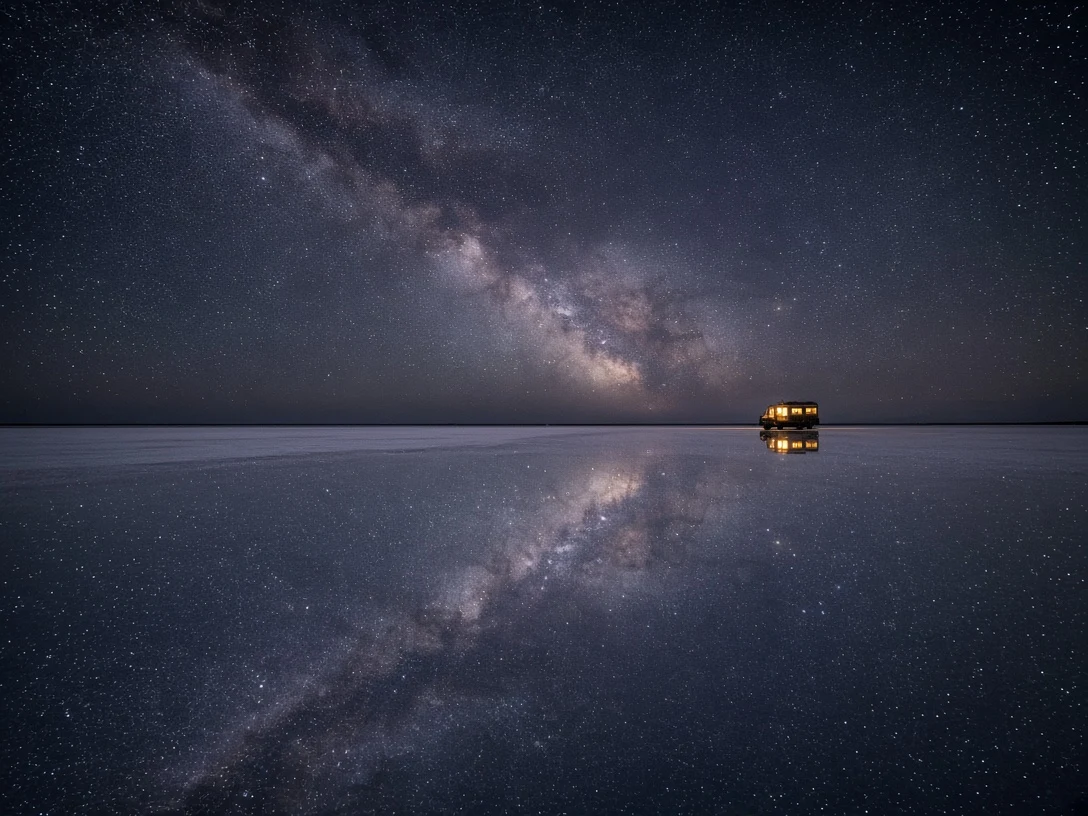 Salar Mirror Reflecting Cosmic Stillness