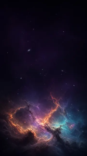 Deep Space Nebula Dust Filament Clustered along Mobile Lower Boundary