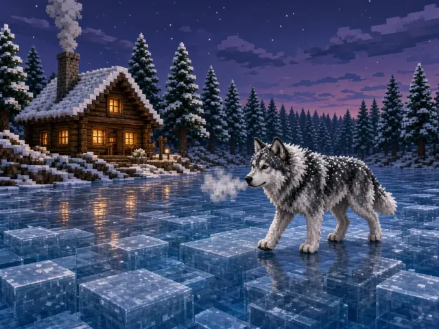 Winter Twilight Trek with Voxel Pack Leader