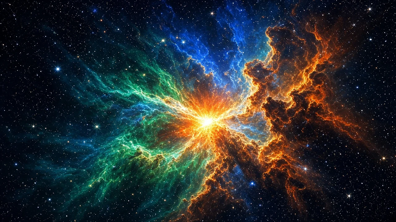 Hypernova Shockfront Shattering Dense Molecular Filament