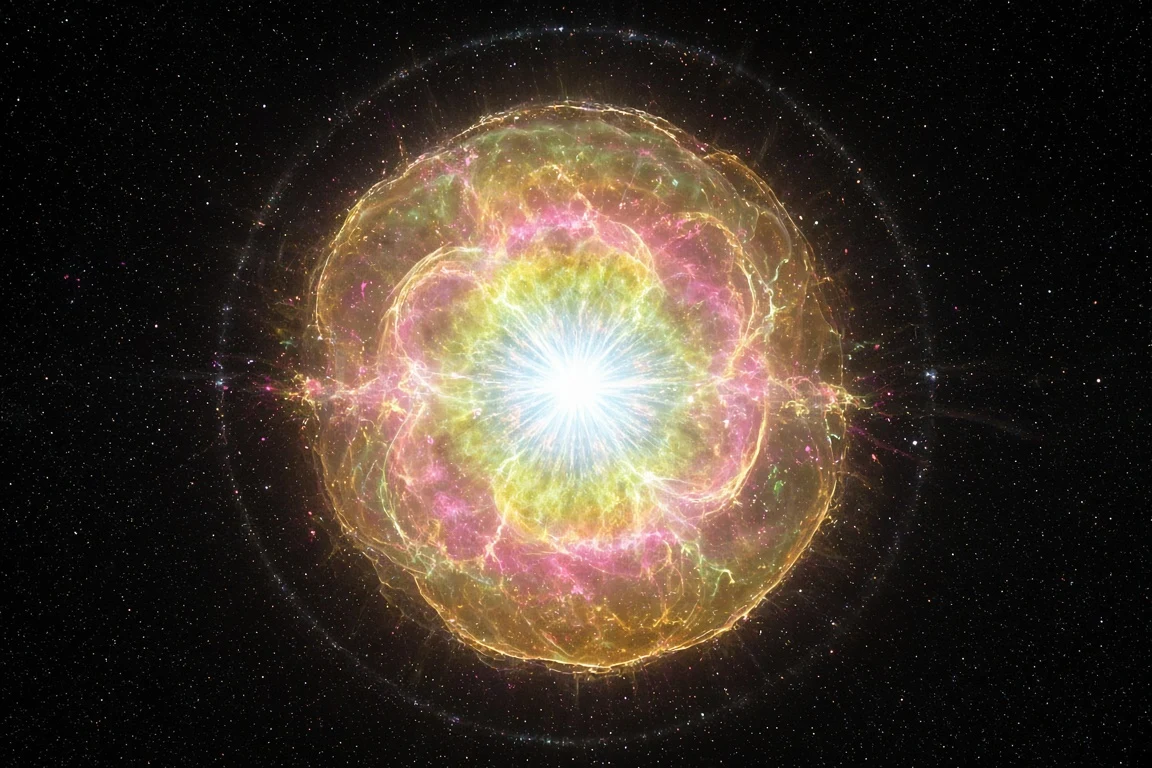 Concentric Ionization Shells of a Wolf-Rayet Detonation