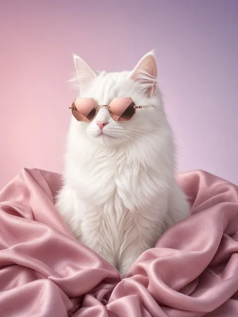 Haute Couture Turkish Angora in Rimless Rose-Gold Tinted Shades