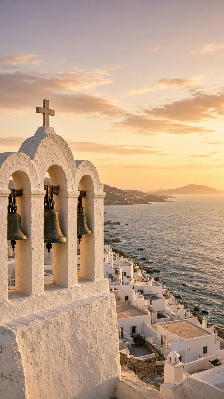 Towering Bell Gable and Open Sea Editorial Cover