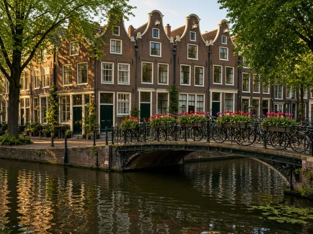 Amsterdam Canal Ring in Full Spring Bloom