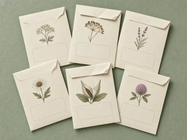 Packaging & mockups image example: Garden seed packets