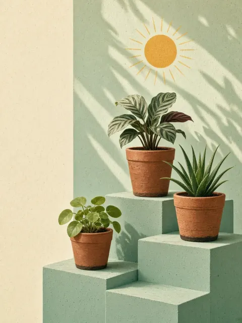 Posters & campaigns image example: Neighborhood plant market