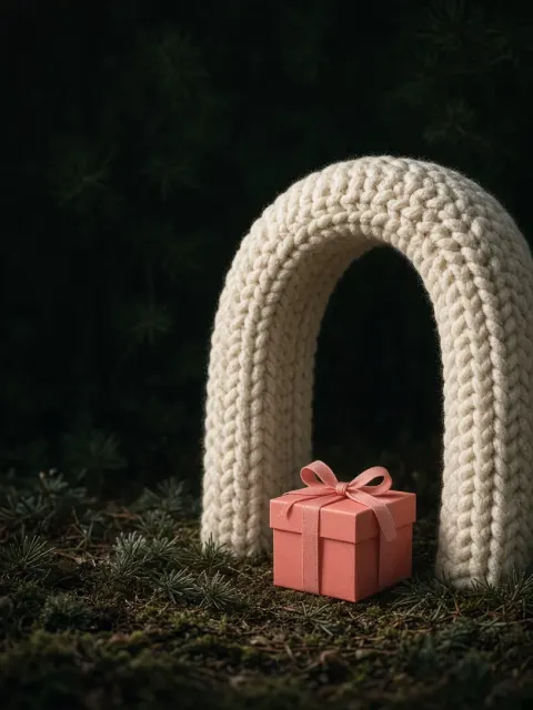 Posters & campaigns image example: Winter knitwear campaign