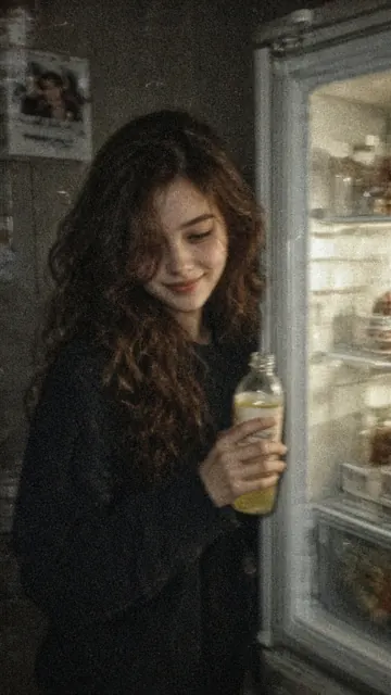 电影感 image example: 复古胶片颗粒感女性人像摄影