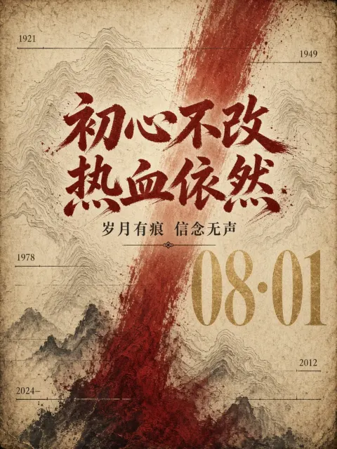 纸质 image example: 旧纸墨迹历史编辑感竖版海报