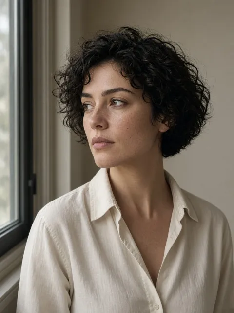 Camera & light image example: Soft window-light portrait